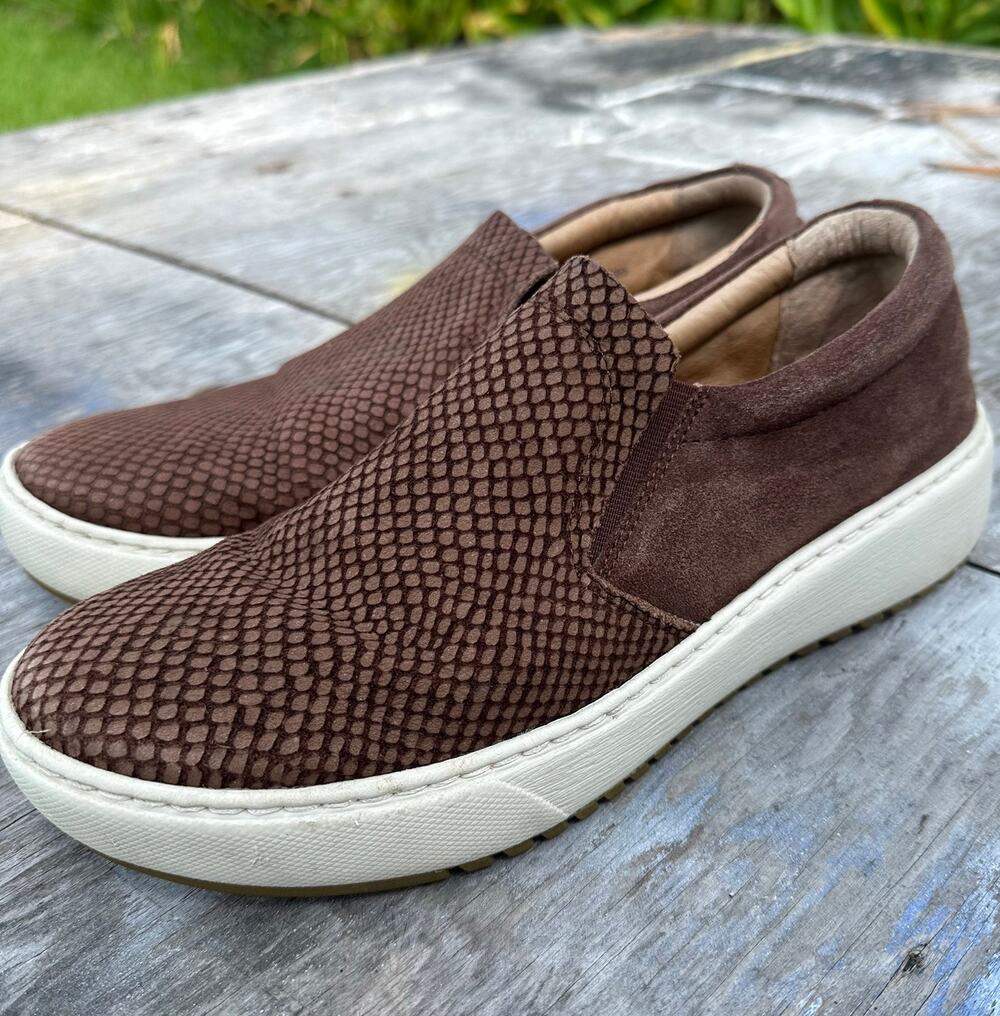 Sofft Somers III leather slip-on sneakers brown Leather Size 9 Snake Skin 990